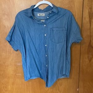 Madewell Chambray Short Sleeve Button Down